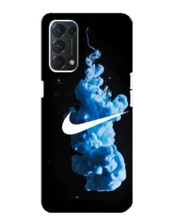 Чехол для OPPO A74 с картинкой «Nike и синий дым» Чехол для OPPO A74 с картинкой «Nike и синий дым»