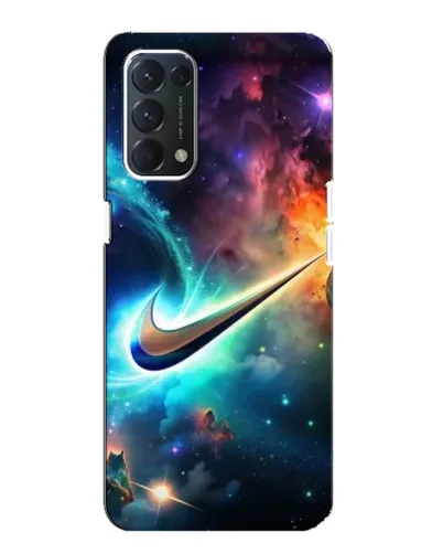 Чехол для OPPO A74 с картинкой «Космический Nike Swoosh» Чехол для OPPO A74 с картинкой «Космический Nike Swoosh»