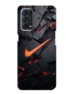 Чехол для OPPO A74 с картинкой «Nike — эффект разломов» Чехол для OPPO A74 с картинкой «Nike — эффект разломов»