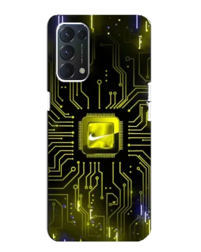 Чехол для OPPO A74 с картинкой «Nike — золотая искра» Чехол для OPPO A74 с картинкой «Nike — золотая искра»