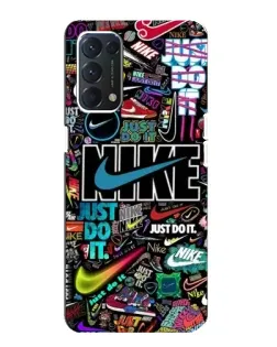 Чехол для OPPO A74 с картинкой «Яркий коллаж Nike» Чехол для OPPO A74 с картинкой «Яркий коллаж Nike»