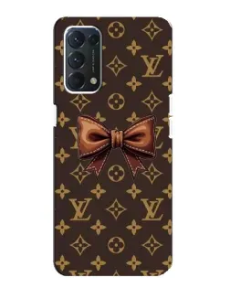 Чехол для OPPO A74 с картинкой «LV с бантом»