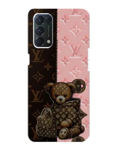 Чехол для OPPO A74 с картинкой «Мишка в стиле LV»