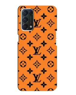Чехол для OPPO A74 с картинкой «Оранжевый стиль LV»