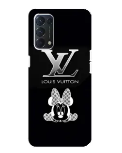Чехол для OPPO A74 с картинкой «LV и Минни Маус»