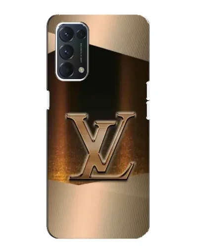 Чехол для OPPO A74 с картинкой «LV — золотое сияние»