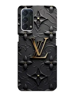 Чехол для OPPO A74 с картинкой «Кожаная текстура LV»