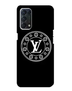 Чехол для OPPO A74 с картинкой «LV — печать стиля»