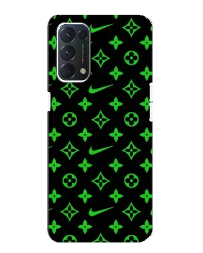 Чехол для OPPO A74 с картинкой «Неоновый принт LV»