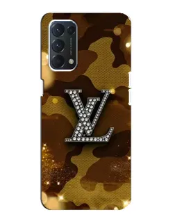 Чехол для OPPO A74 с картинкой «Камуфляжный Louis Vuitton»