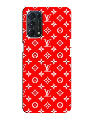 Чехол для OPPO A74 с картинкой «Яркий паттерн LV»