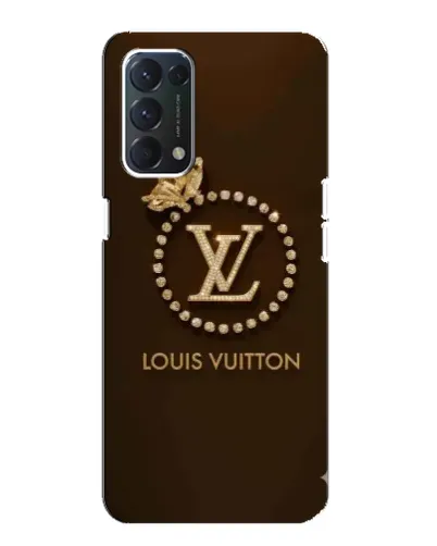 Чехол для OPPO A74 с картинкой «LV — золотая печать»