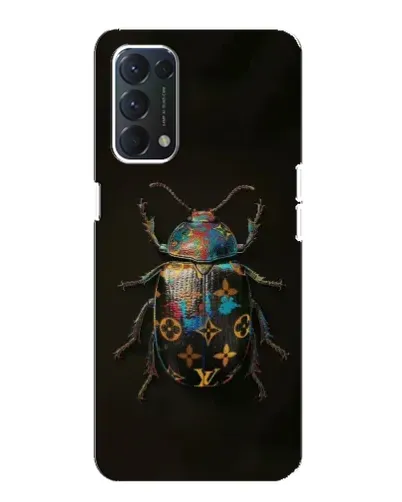 Чехол для OPPO A74 с картинкой «LV — мраморный принт»