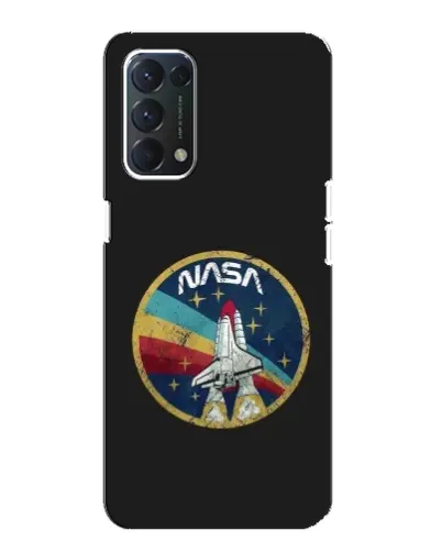 Чехол для OPPO A74 с картинкой «NASA — эмблема миссии»