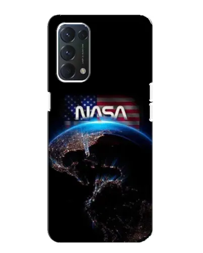Чехол для OPPO A74 с картинкой «Земля из космоса NASA»