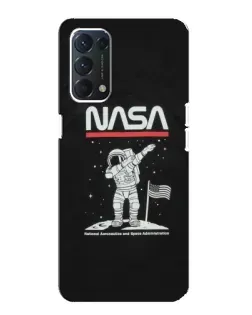 Чехол для OPPO A74 с картинкой «NASA — шагаем по Луне» Чехол для OPPO A74 с картинкой «NASA — шагаем по Луне»