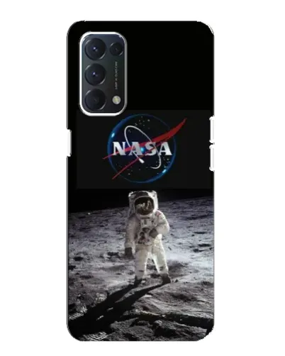 Чехол для OPPO A74 с картинкой «Астронавт на Луне»