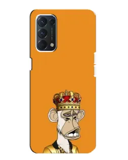 Чехол для OPPO A74 с картинкой «Золотая обезьяна Bored Ape»