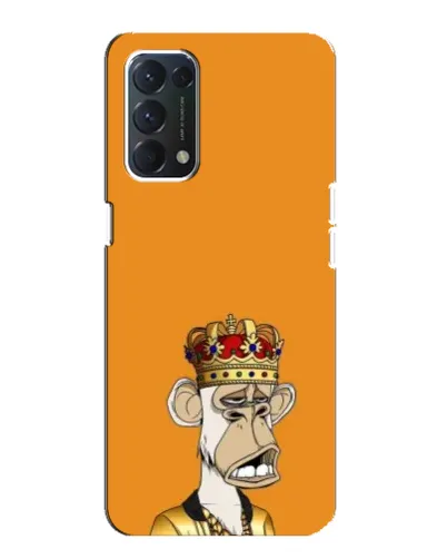 Чехол для OPPO A74 с картинкой «Золотая обезьяна Bored Ape»