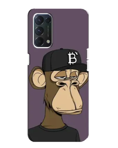 Чехол для OPPO A74 с картинкой «Bored Ape в кепке»