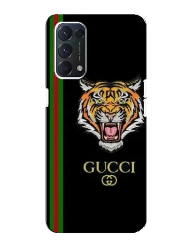 Чехол для OPPO A74 с картинкой «Тигр Gucci»