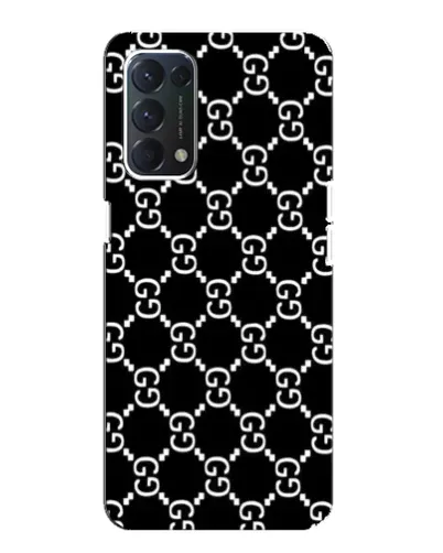 Чехол для OPPO A74 с картинкой «Gucci — сетчатый паттерн»