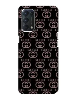 Чехол для OPPO A74 с картинкой «Классическая монограмма Gucci»