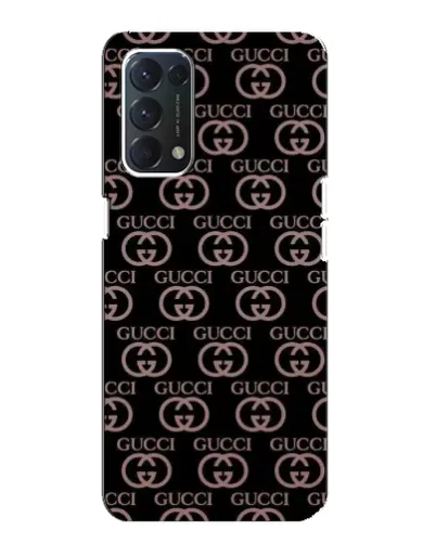 Чехол для OPPO A74 с картинкой «Классическая монограмма Gucci»