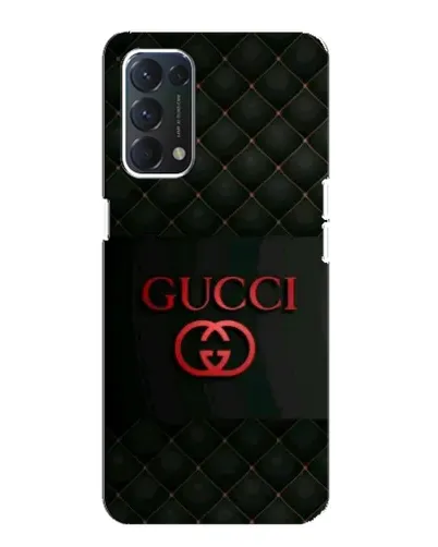 Чехол для OPPO A74 с картинкой «Gucci — стеганый черный»