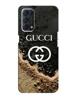 Чехол для OPPO A74 с картинкой «Gucci — песчаные дюны»