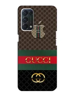 Чехол для OPPO A74 с картинкой «Gucci — брендированный десерт»