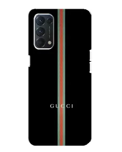 Чохол для OPPO A74 з картинкою «Gucci — строга лінія»