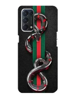 Чохол для OPPO A74 з картинкою «Gucci — змія на смузі»