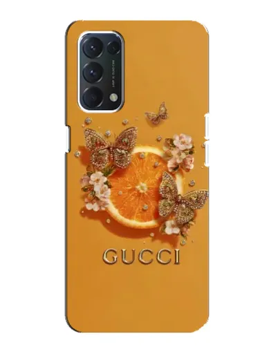 Чохол для OPPO A74 з картинкою «Gucci — золоті метелики» Чохол для OPPO A74 з картинкою «Gucci — золоті метелики»