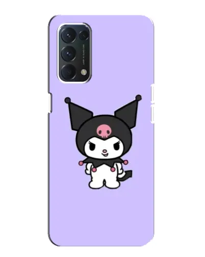 Чехол для OPPO A74 с картинкой «Kuromi — нежный фиолетовый»