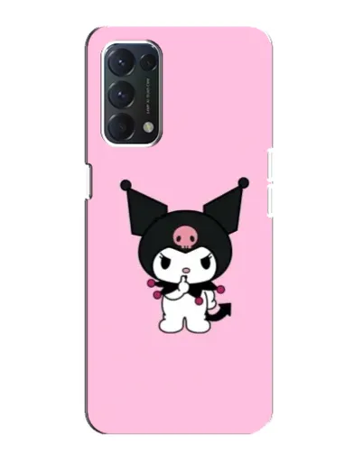 Чехол для OPPO A74 с картинкой «Kuromi — розовая нежность»