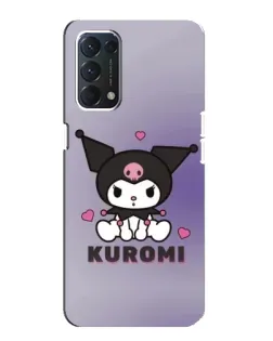 Чохол для OPPO A74 з картинкою «Kuromi — фіолетовий арт»