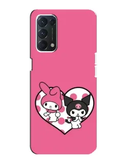 Чохол для OPPO A74 з картинкою «Kuromi та My Melody»
