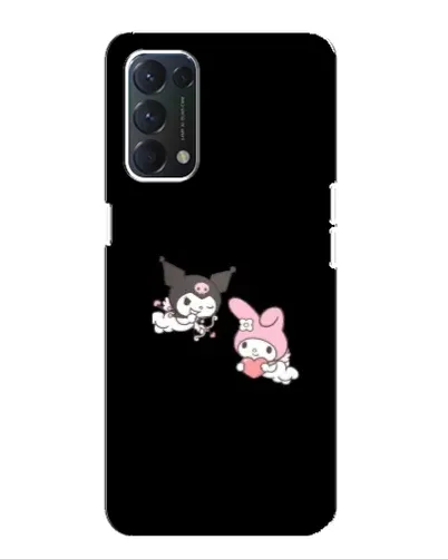 Чехол для OPPO A74 с картинкой «My Melody и Kuromi»
