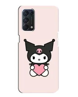 Чохол для OPPO A74 з картинкою «Kuromi та серце»