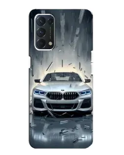 Чехол для OPPO A74 с картинкой «BMW в свете фар»