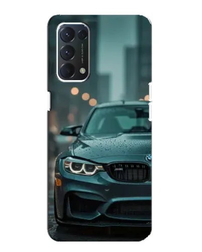 Чехол для OPPO A74 с картинкой «BMW в огнях города»