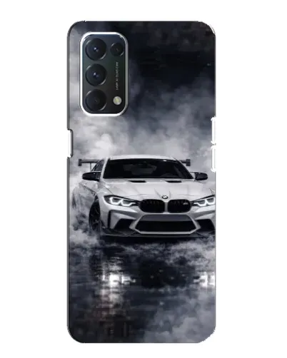 Чехол для OPPO A74 с картинкой «BMW сквозь туман»