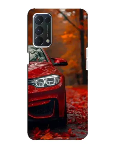 Чехол для OPPO A74 с картинкой «Осенняя BMW M4»