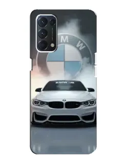 Чохол для OPPO A74 з картинкою «BMW в білому диму» Чохол для OPPO A74 з картинкою «BMW в білому диму»