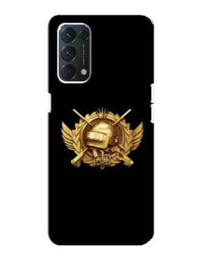 Чехол для OPPO A74 с картинкой «PUBG — оранжевый градиент»