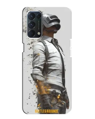 Чехол для OPPO A74 с картинкой «PUBG — боец в пыли»