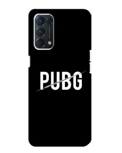 Чехол для OPPO A74 с картинкой «PUBG — белый логотип»