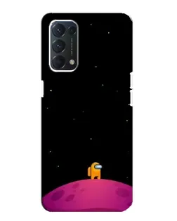 Чохол для OPPO A74 з картинкою «Самотній герой на планеті» Чохол для OPPO A74 з картинкою «Самотній герой на планеті»