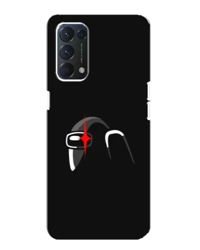 Чехол для OPPO A74 с картинкой «Among Us шлем» Чехол для OPPO A74 с картинкой «Among Us шлем»